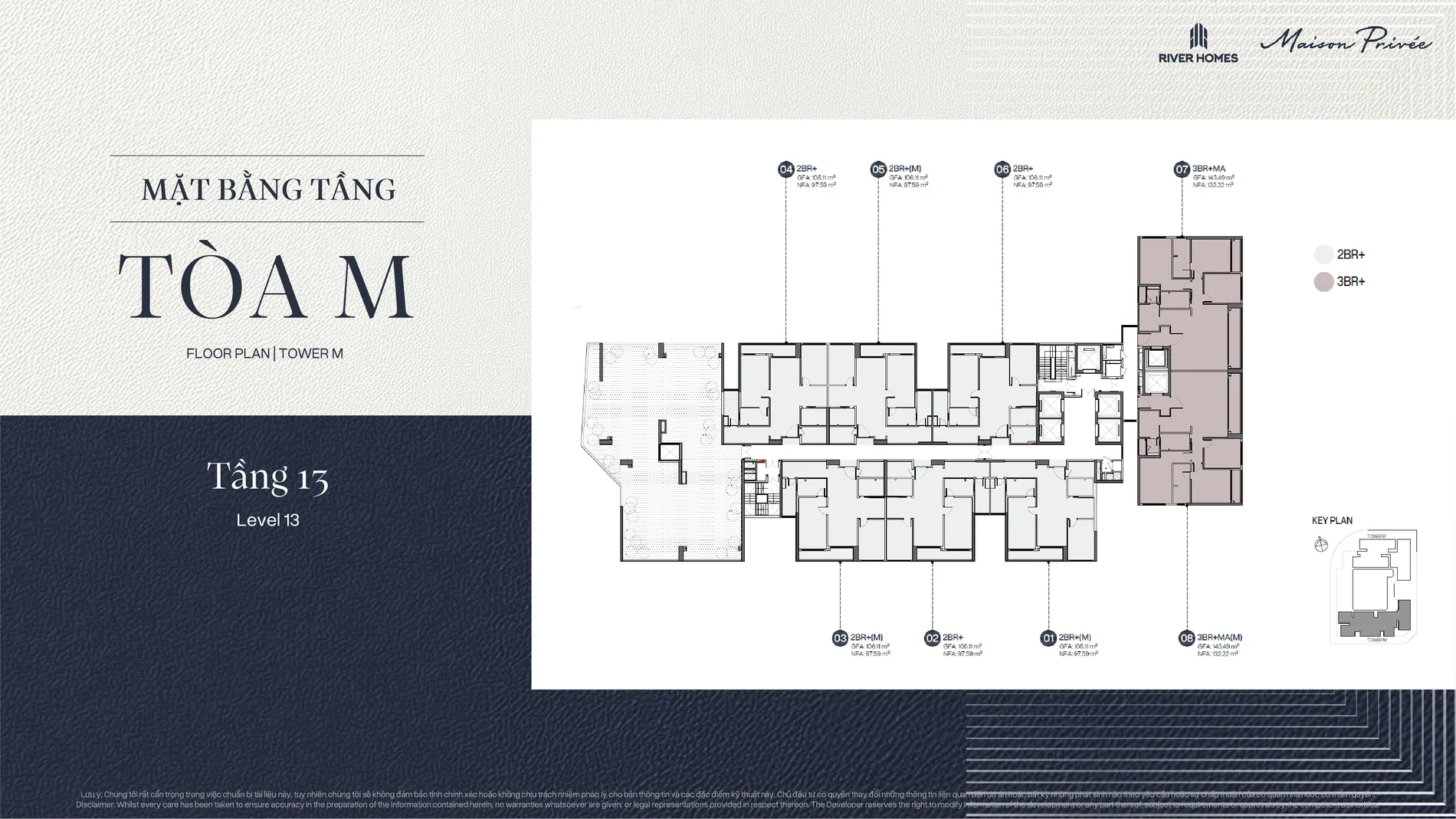 Mặt bằng Tòa M tầng 13