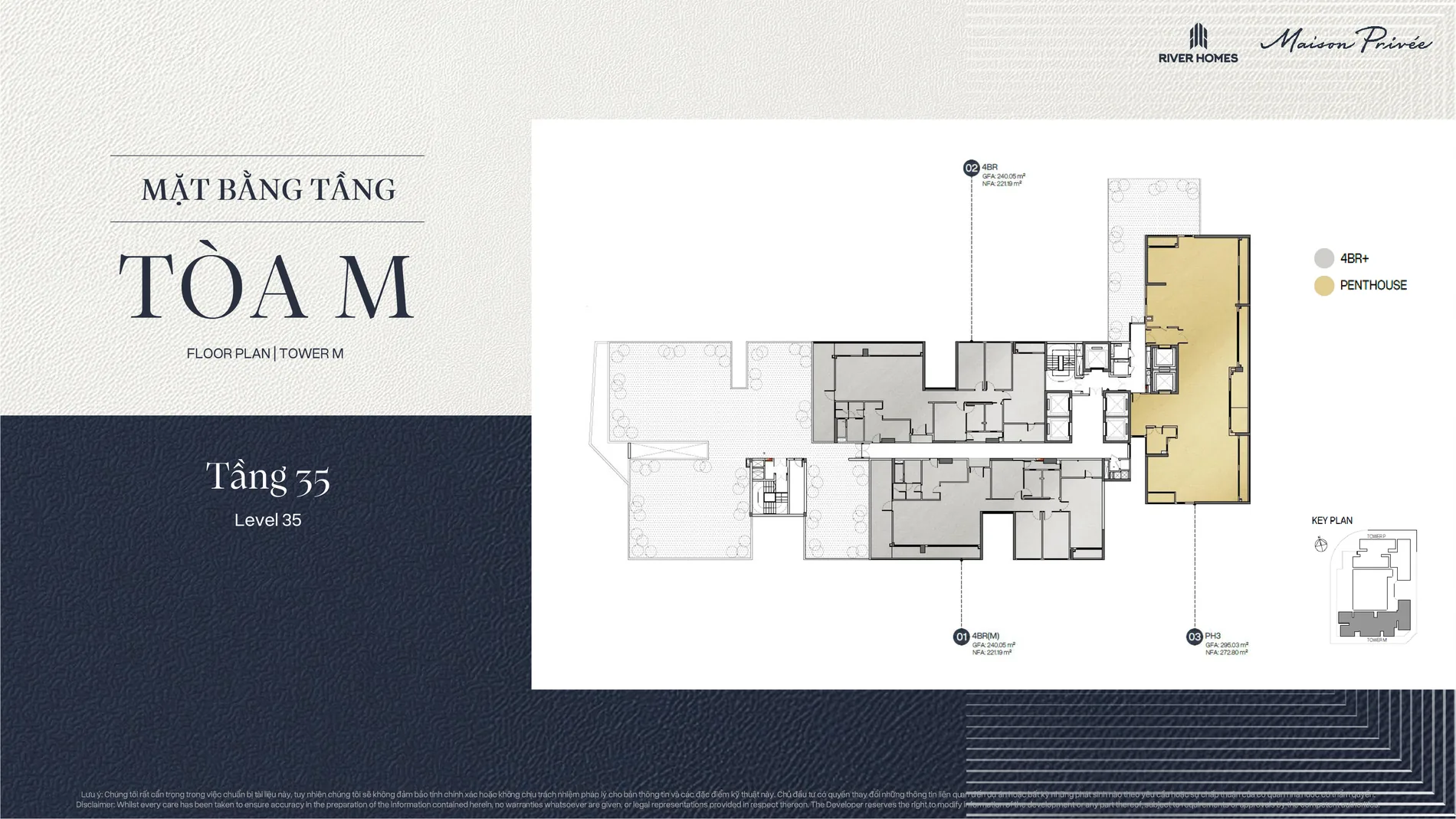 Mặt bằng Tòa M tầng 35